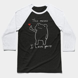 Showing love design Baseball T-Shirt